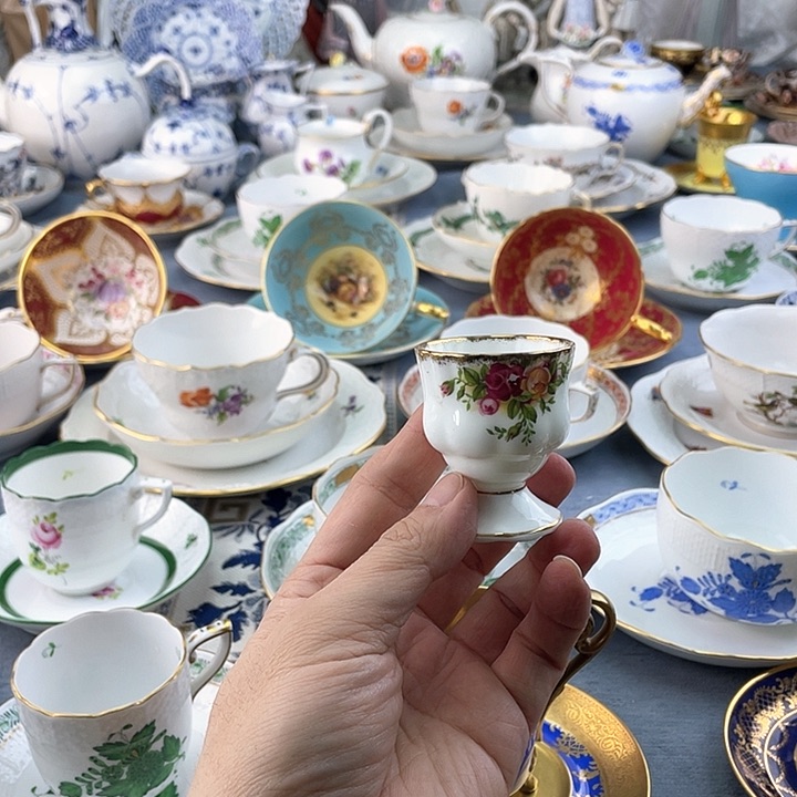 中古欧瓷盘子杯子