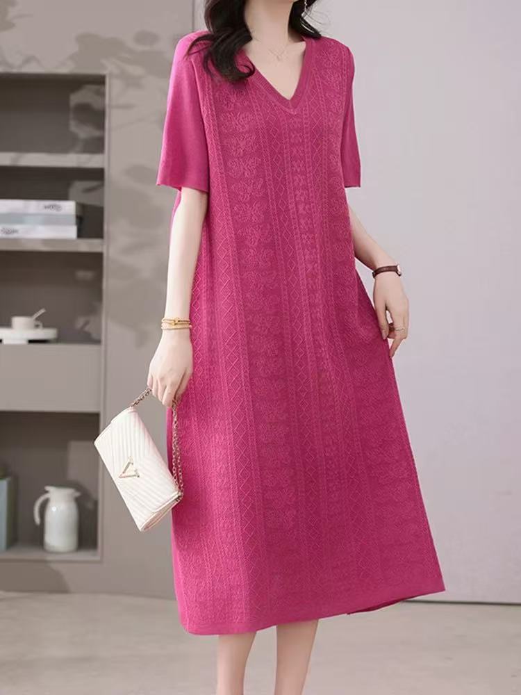 2025年夏秋新款轻奢休闲气质百搭时尚连衣裙