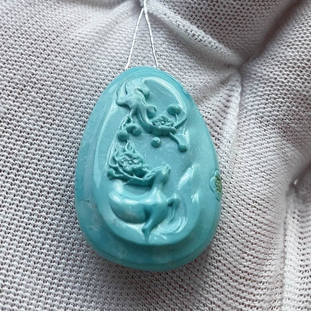 苗***子绿松石未镶嵌配饰