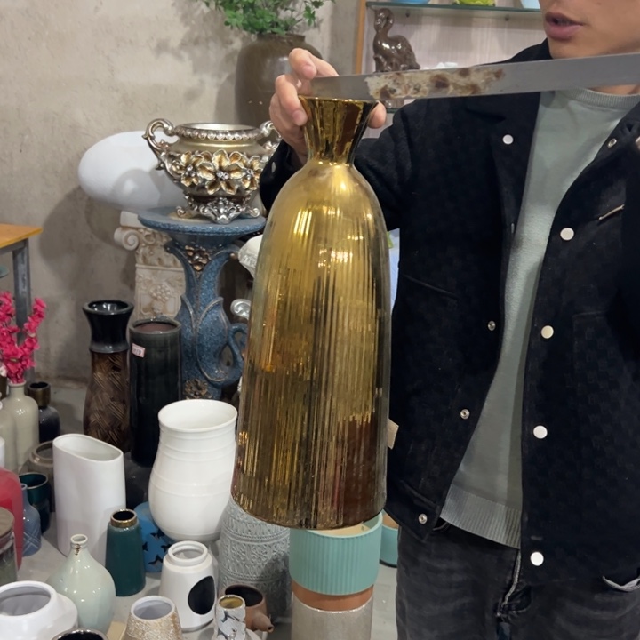 摆件高度45厘米口径8厘米微瑕捡漏