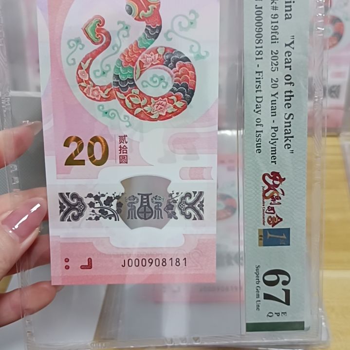 塑料蛇钞如图所示000908181