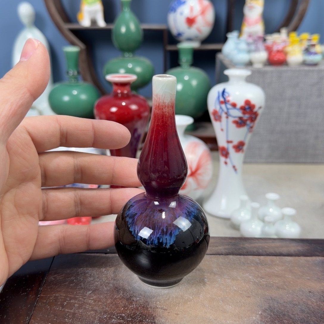 陶瓷手工小花器摆件
