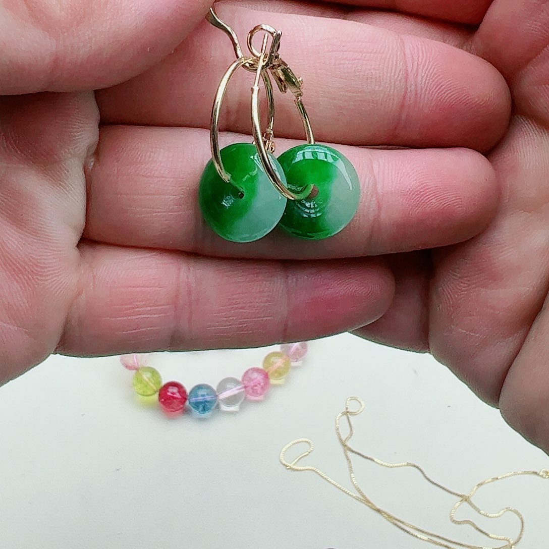 翡翠吊坠(赠链)银S925镶嵌