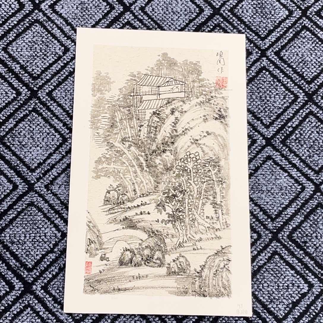 国画陈项周老师45/25卡纸冯
