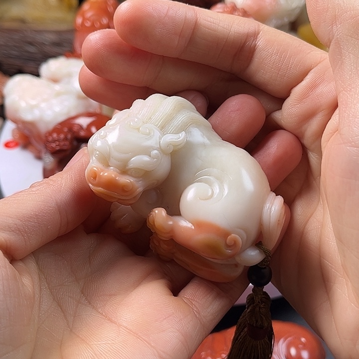 寿山石手把件把玩件