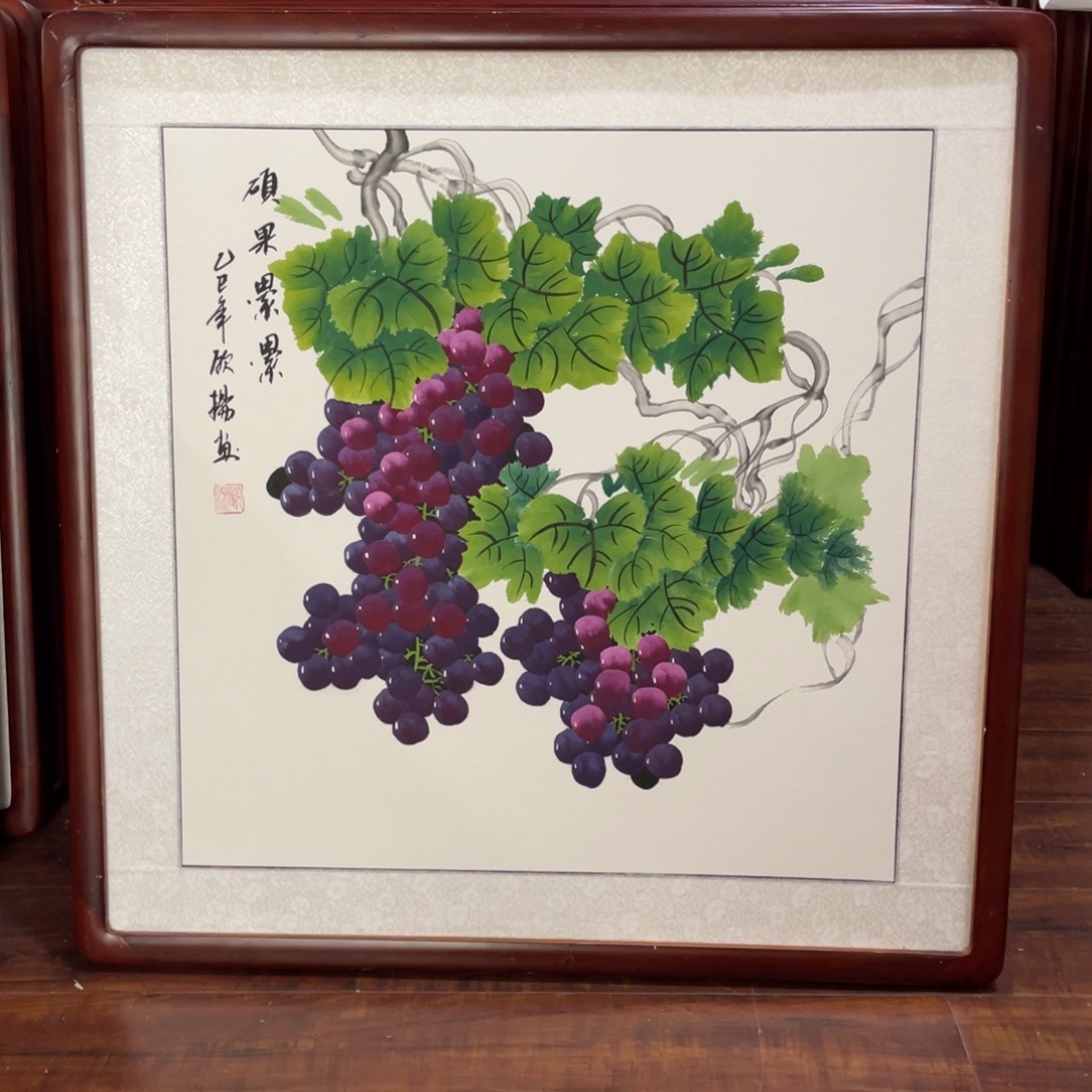 国画带框尺寸63*63厘米