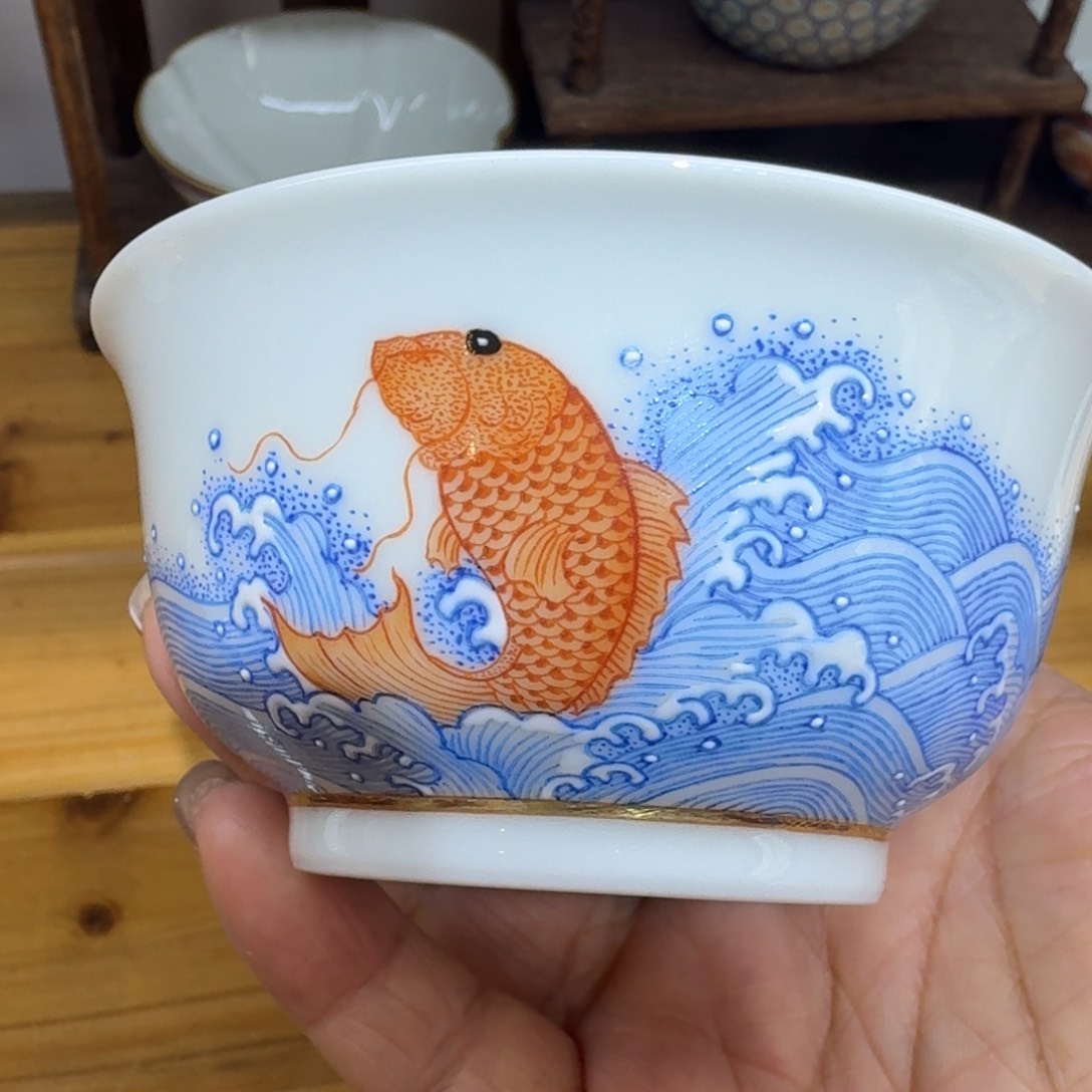 景德镇陶瓷手绘单杯