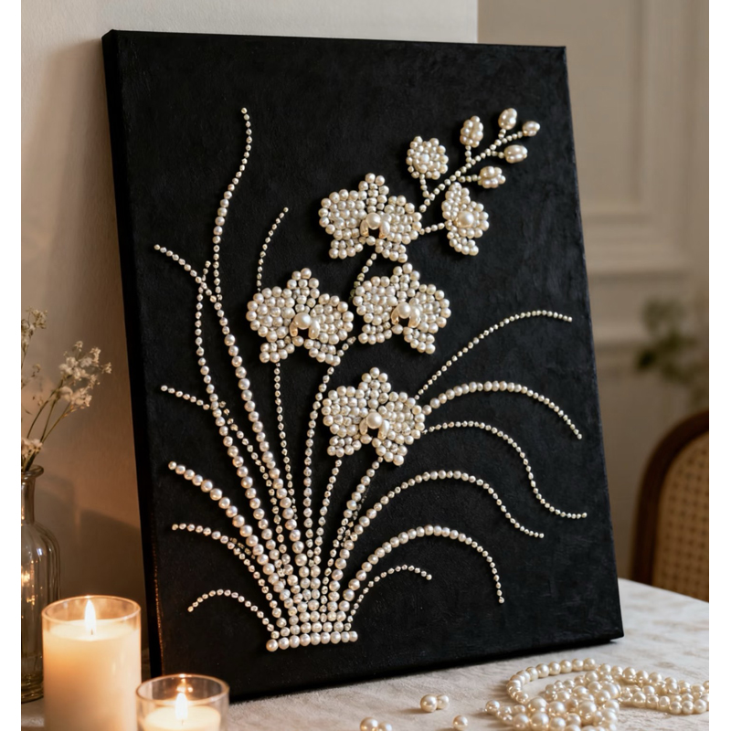 铃兰花珍珠画diy数字手工绘材料包高级感颜值治愈