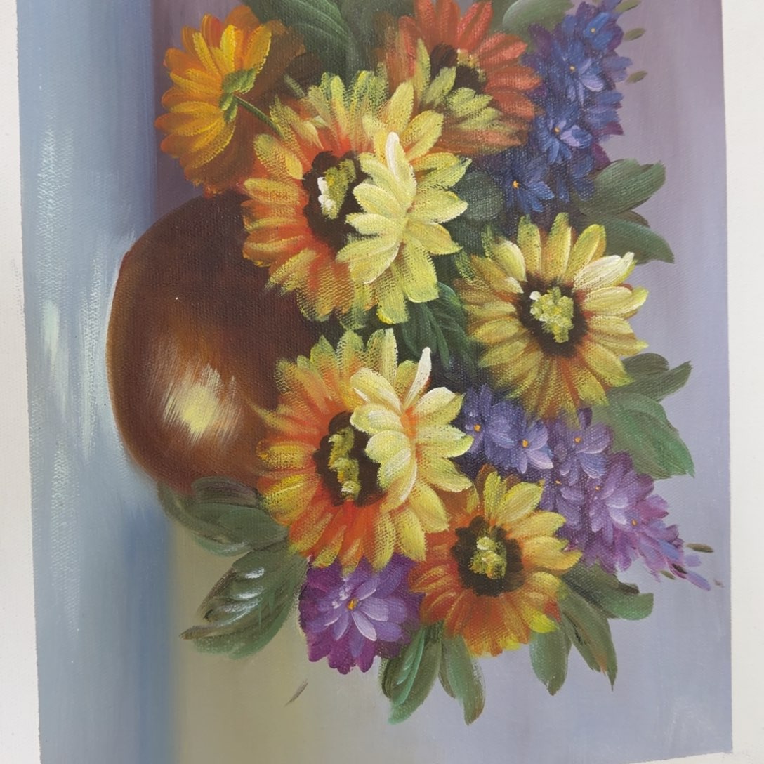 油画在哪呢我想问你