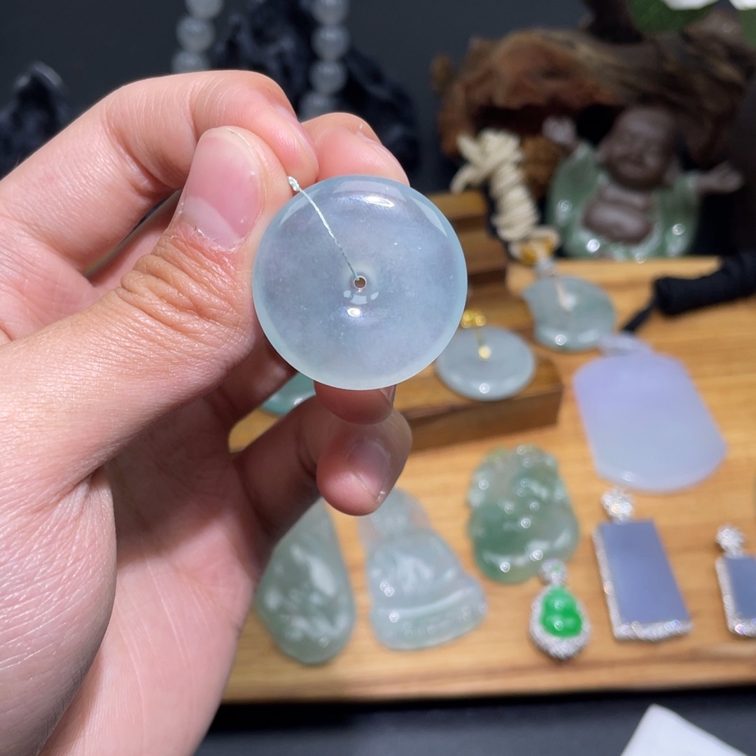 定制翡翠未镶嵌吊坠