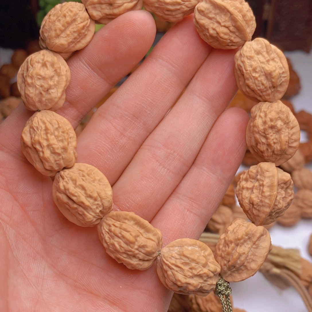 文玩核桃手串蛤蟆头尺寸18