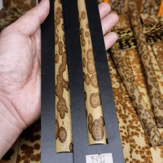 扇子梅鹿扇子料一对