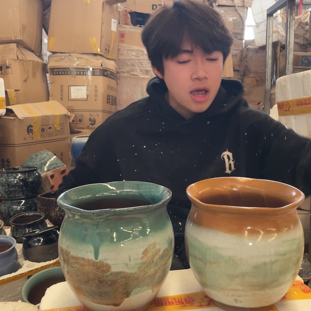 红陶宜兴紫砂花盆