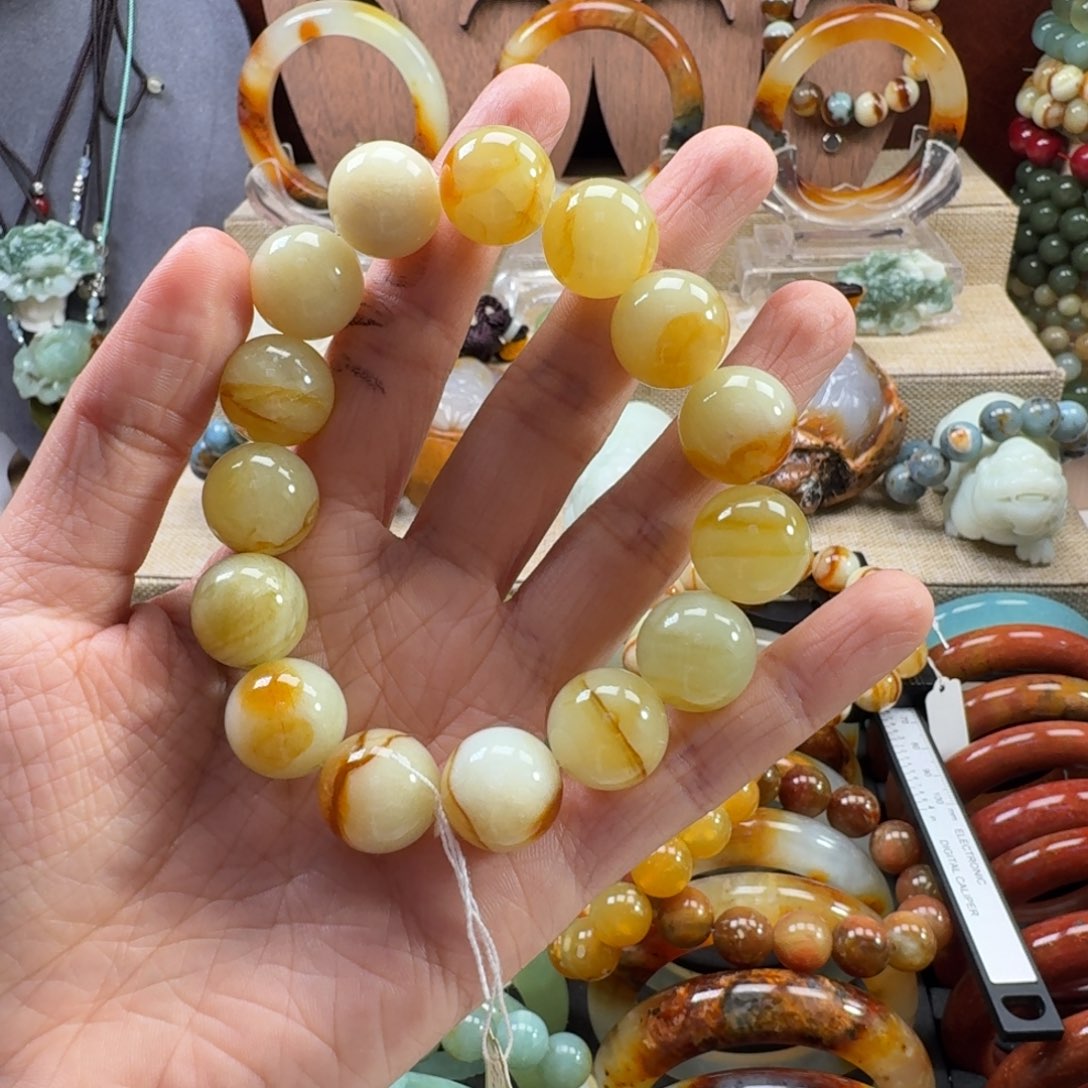 青***丝蛇纹石玉未镶嵌手镯456