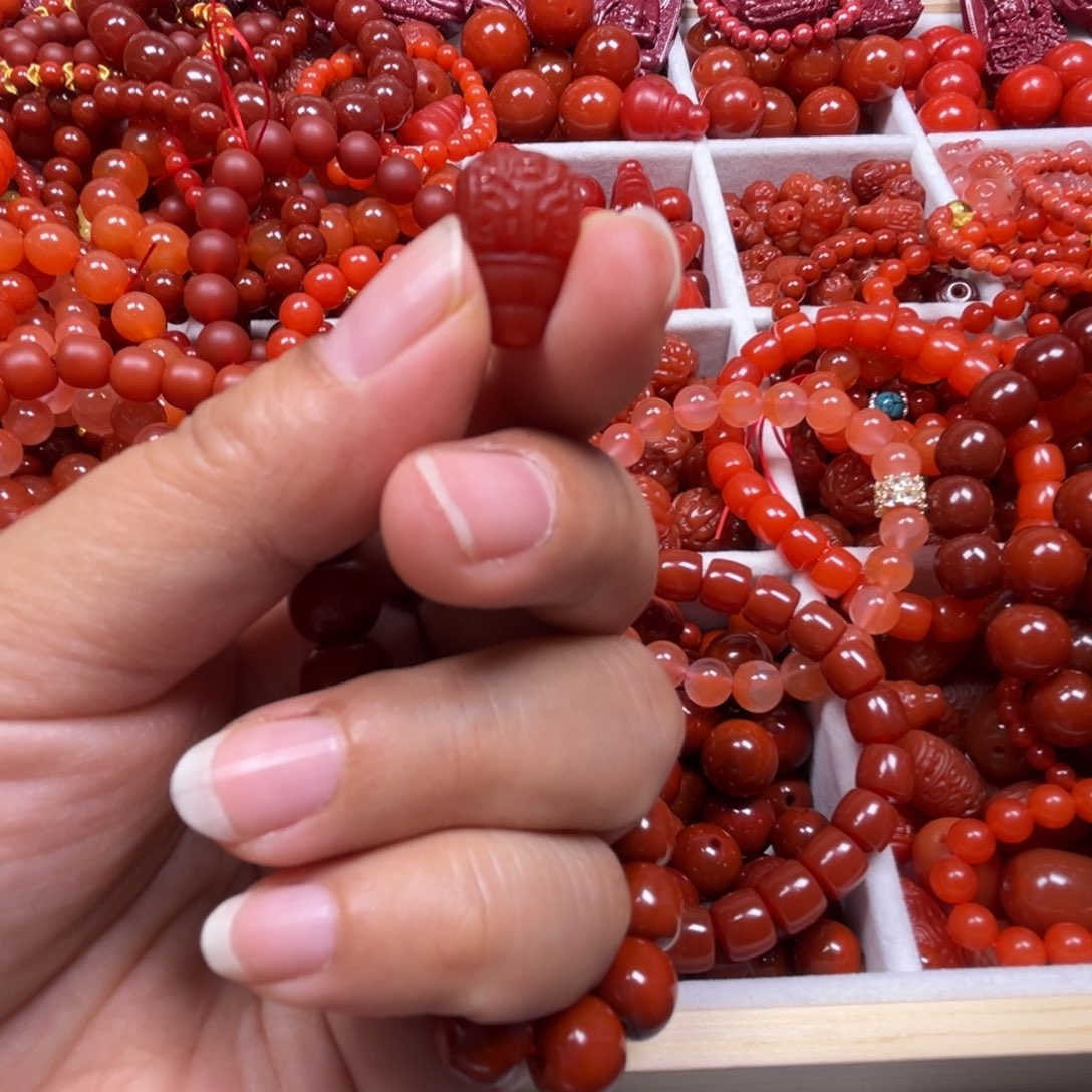 玛瑙/玉髓手链合金隔**叔