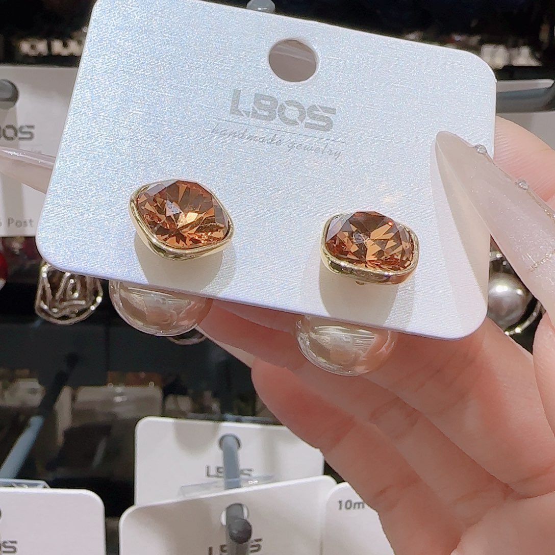 锆石铜合金925银耳环