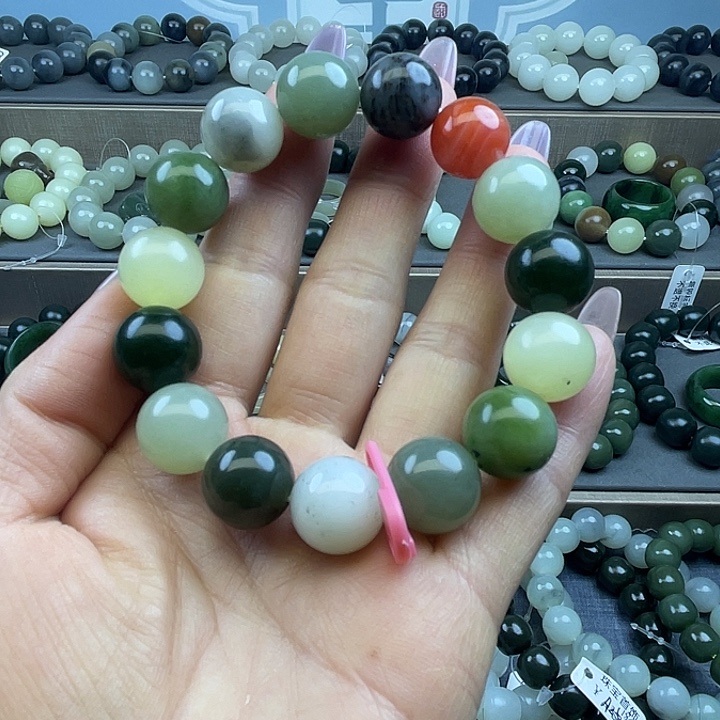 和田玉未镶嵌手链