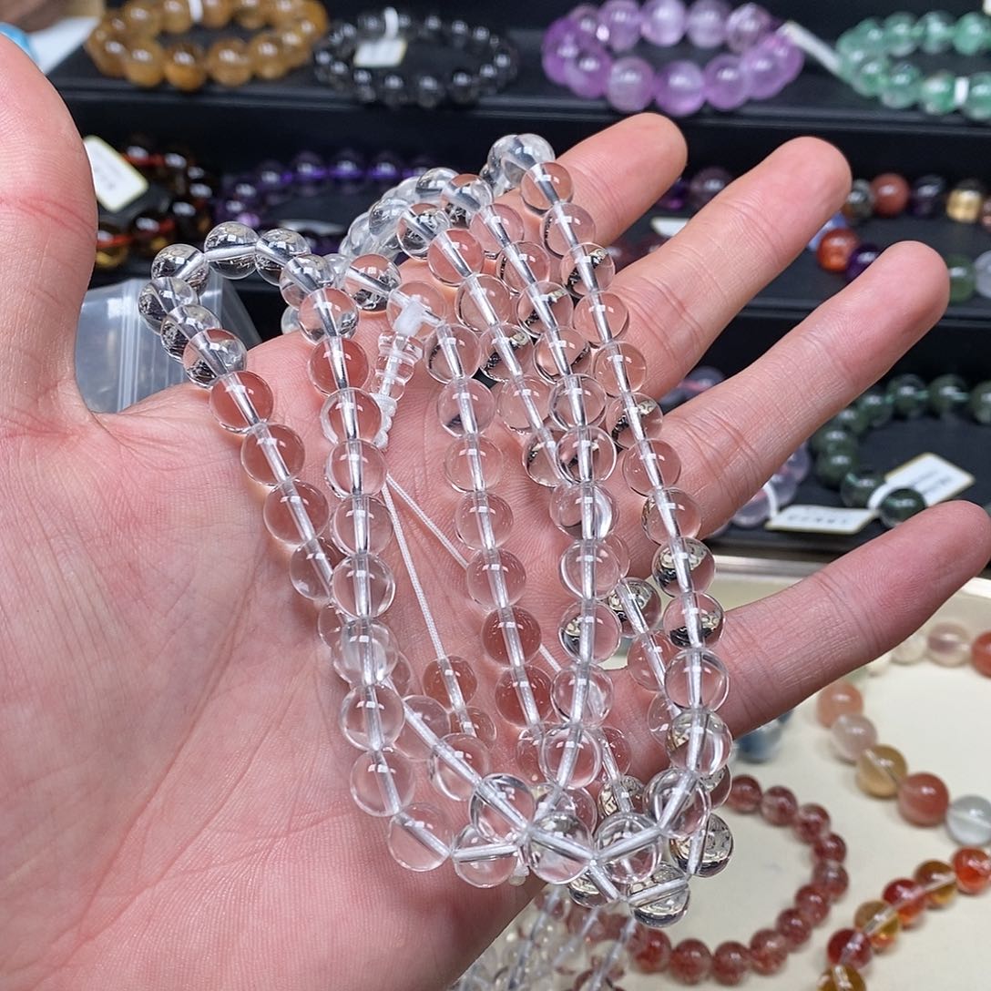 水晶手串未镶嵌彧***t手串8.3