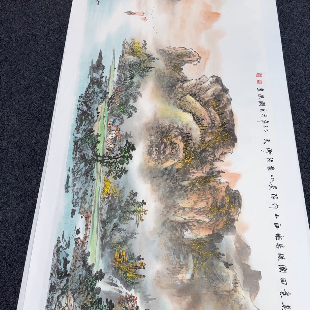 国画纯手绘山水花鸟作品