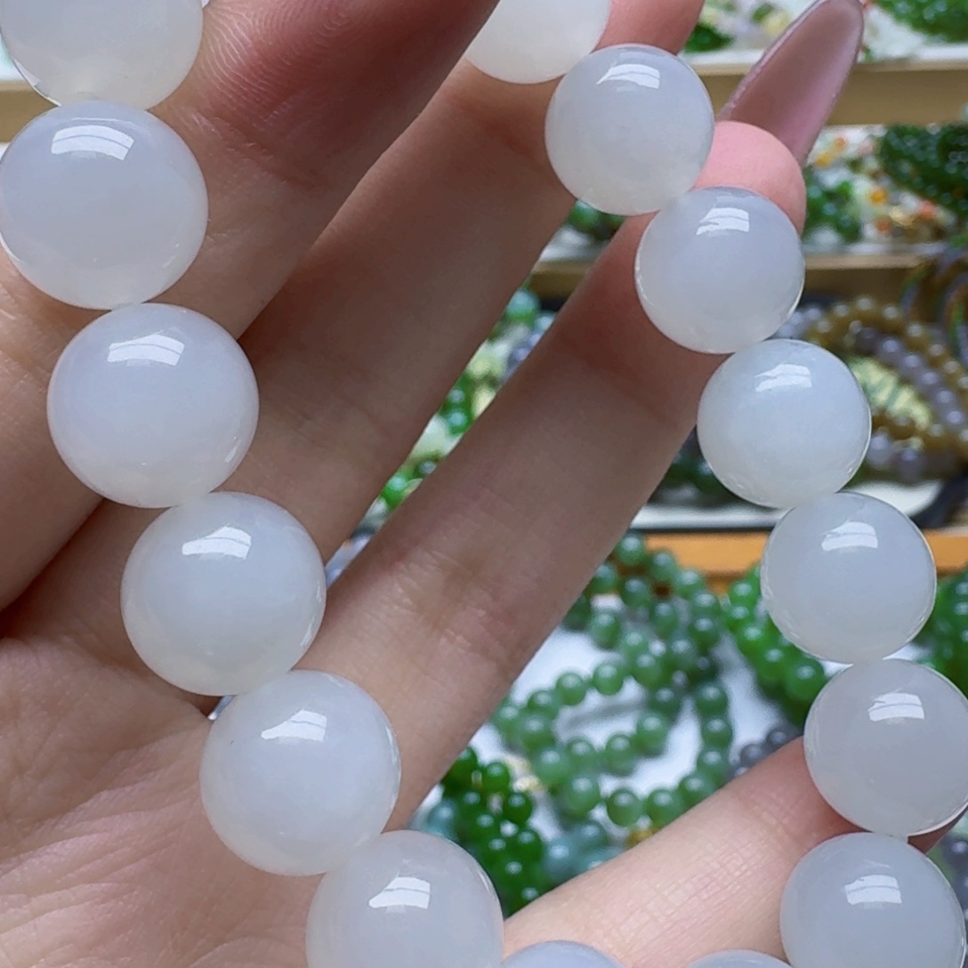 和田玉未镶嵌手链