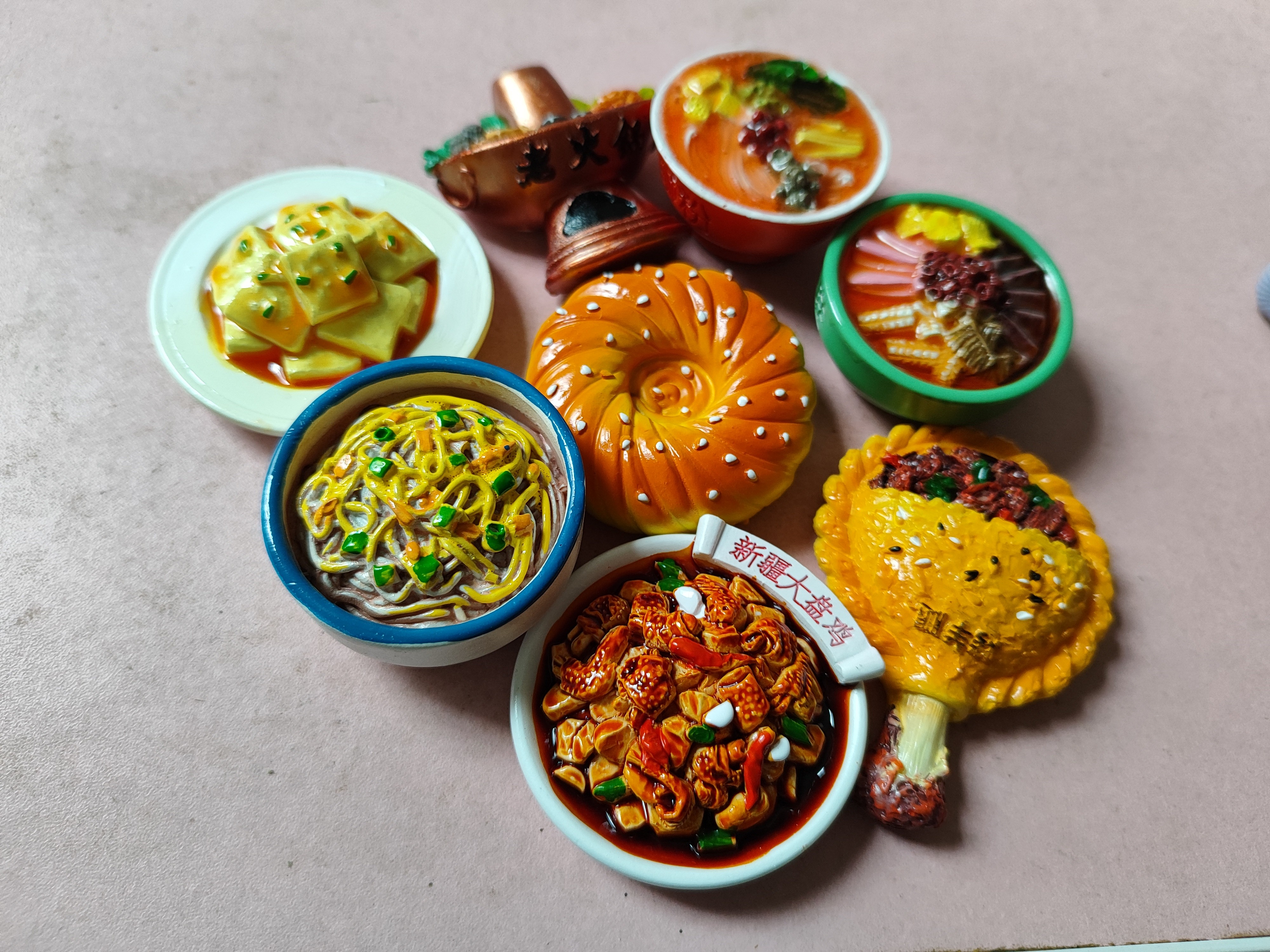 （盲盒回家拆)创意真食物冰箱贴可爱磁吸装饰品立体磁性贴