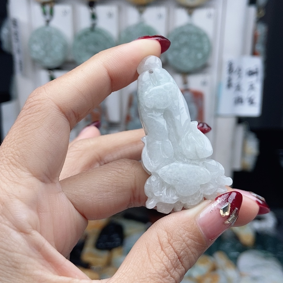 翡翠颈饰14K金镶嵌翡翠