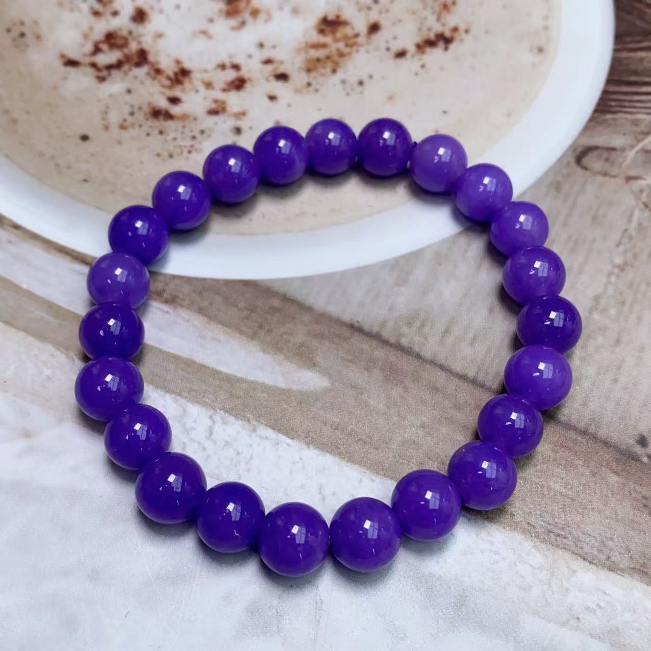 B593紫色系手链8M