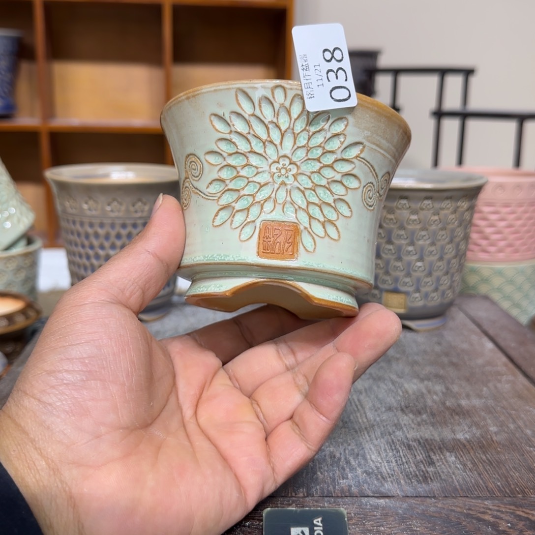 手工花盆 038 内口口径 9.2 cm