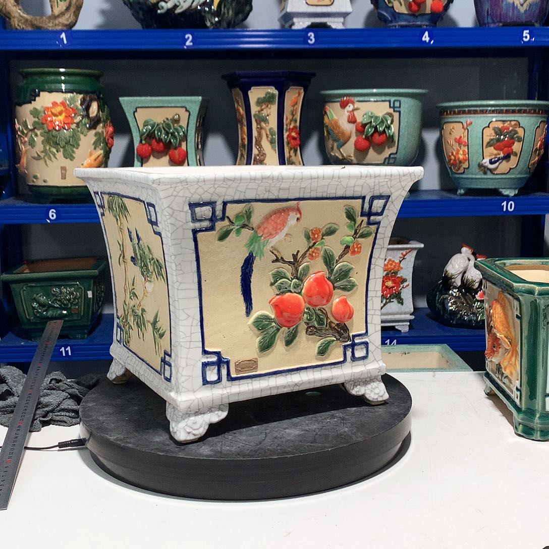 ****高温粗陶石湾花盆