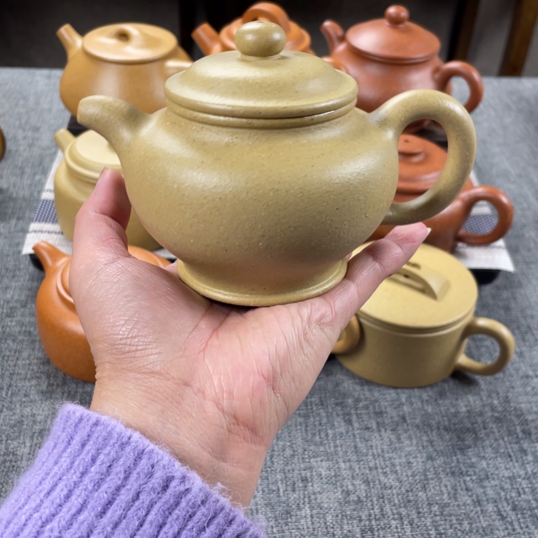 紫砂茶壶本绿掇只全手30目240