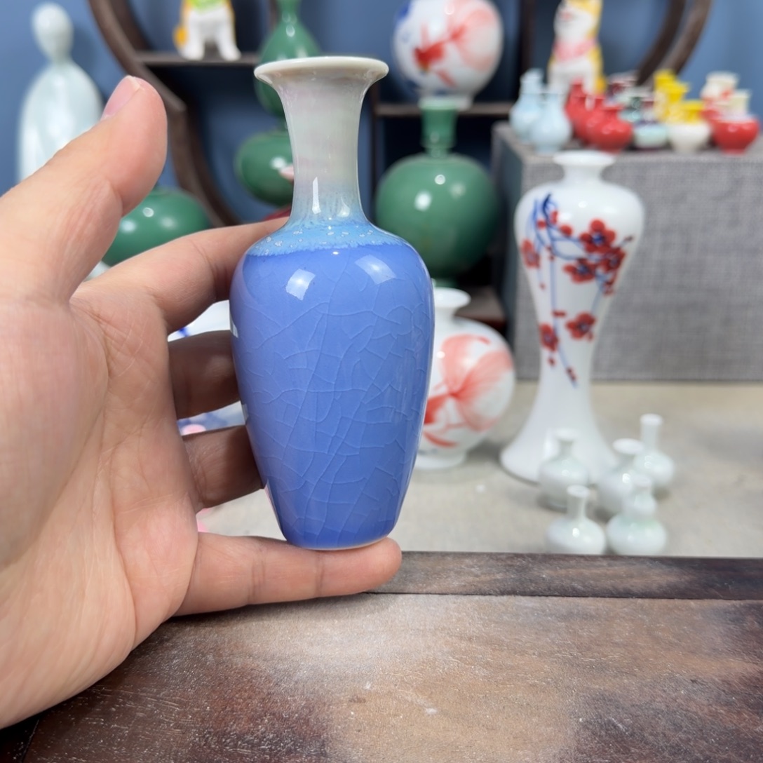 陶瓷手工小花器摆件