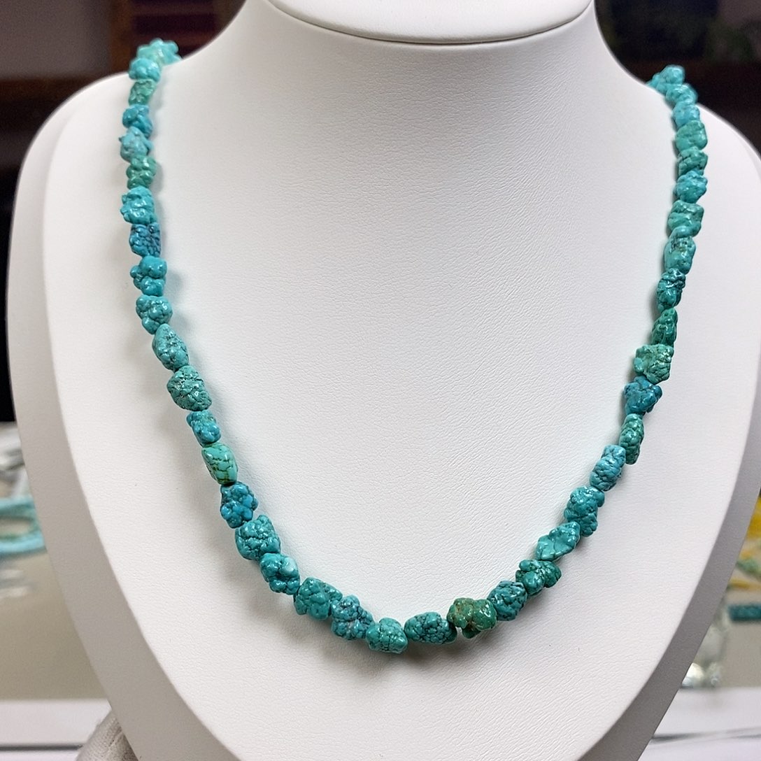 绿松石A15瓷釉级随行108未镶嵌