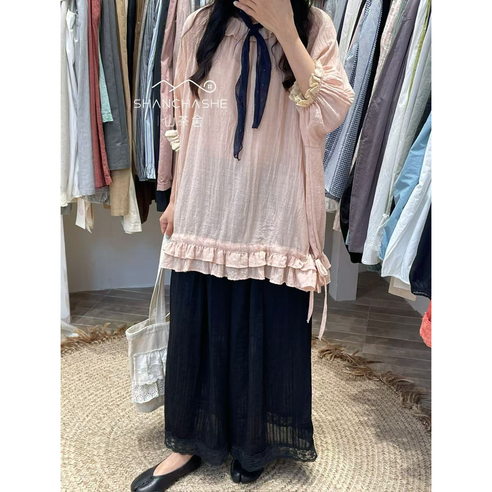 叨叨推荐款 SCS#8082#花边短袖上衣  X