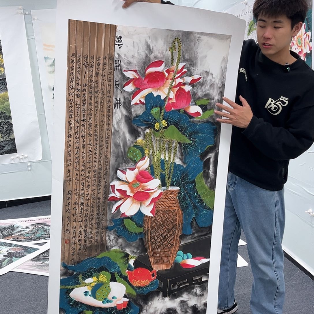 国画国画纯手工作品