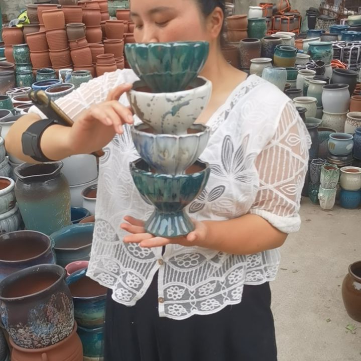 口13高12瑕疵颜色随机四个盆