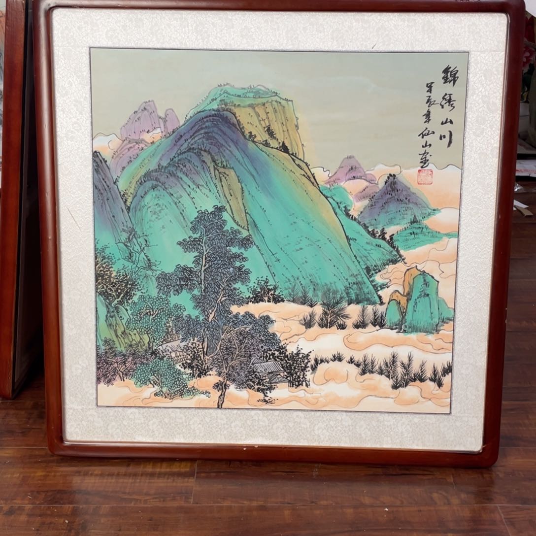 国画带框尺寸63*63厘米