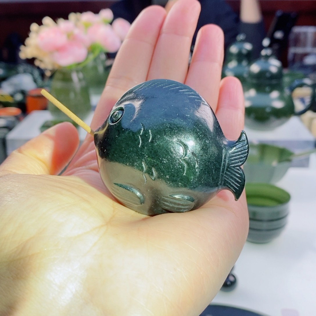 和田玉（青玉）摆件未镶嵌