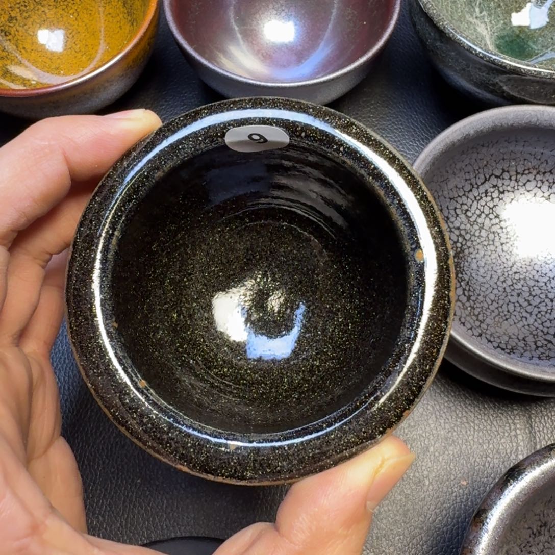 灵***溪摆件古时茶器建窑建盏9