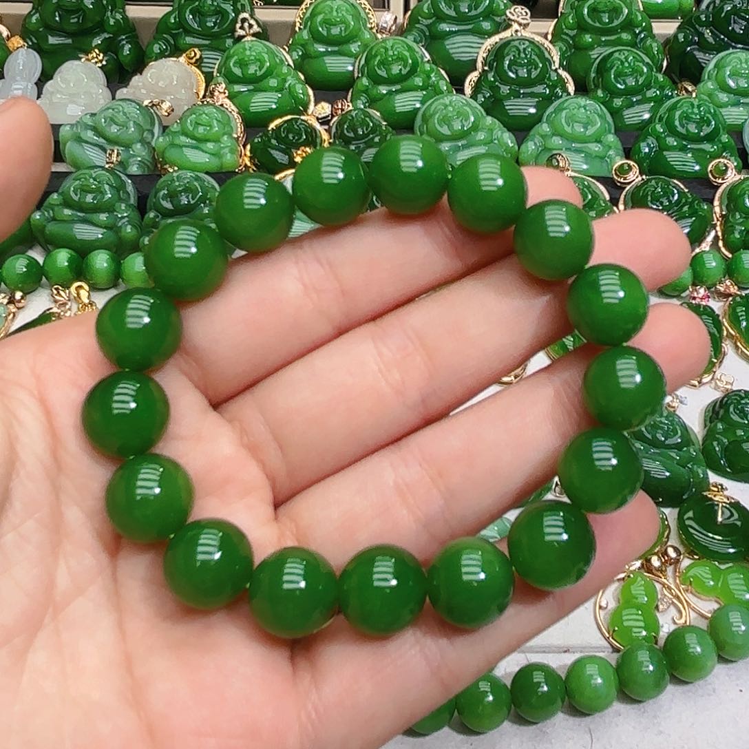 和田玉（碧玉）手串未镶嵌