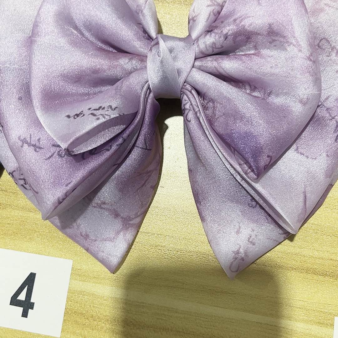 ᰔ***莉皮质铁合金蝴蝶结发夹