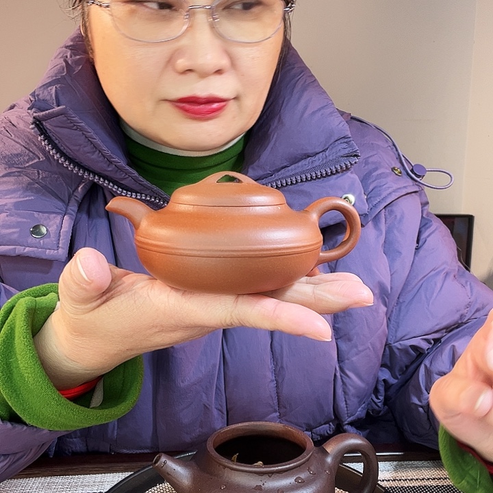 紫泥茶壶引流作品