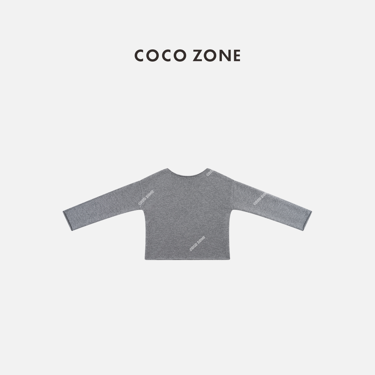 COCO ZONE 刘一一 100绵羊毛圆领针织衫百搭长袖上衣CC2C2274