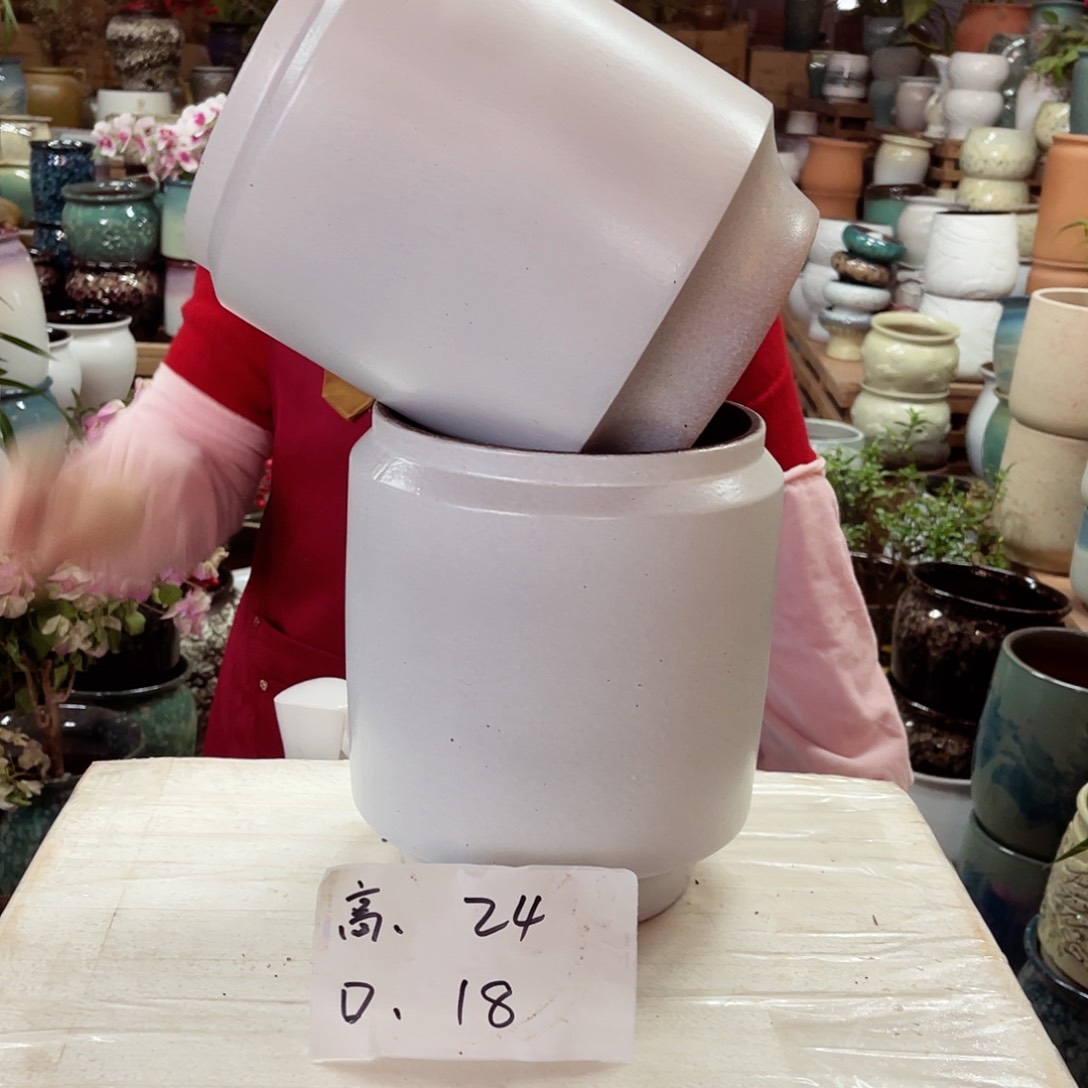 紫砂花盆高度24口径18