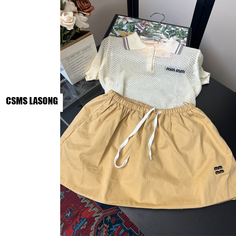 夏季新款半身裙A字裙蓬蓬裙显瘦减龄设计感带内衬工装裙松紧腰