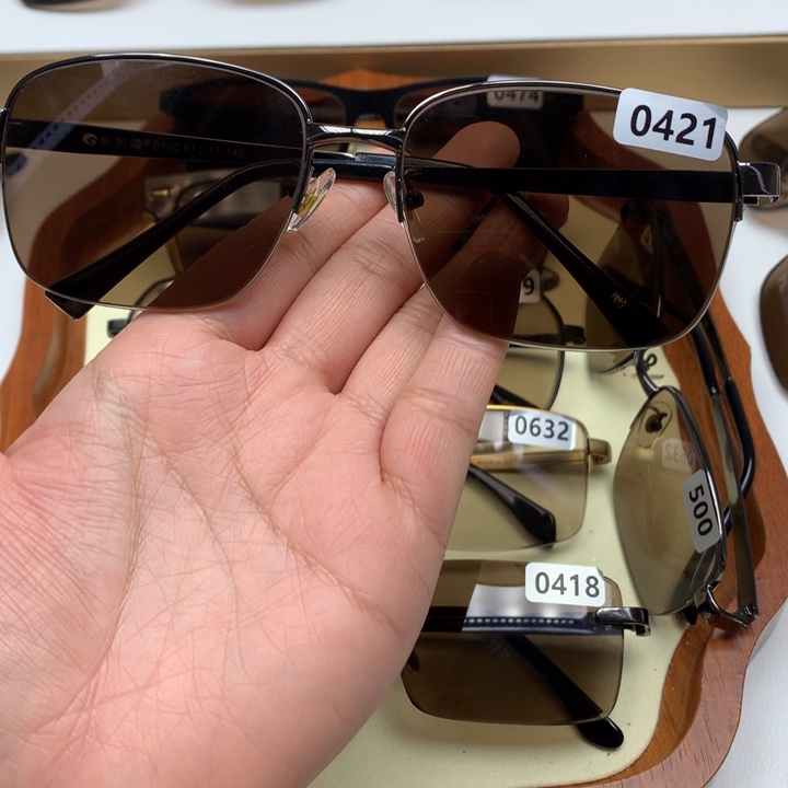 一体款半框茶水晶0421