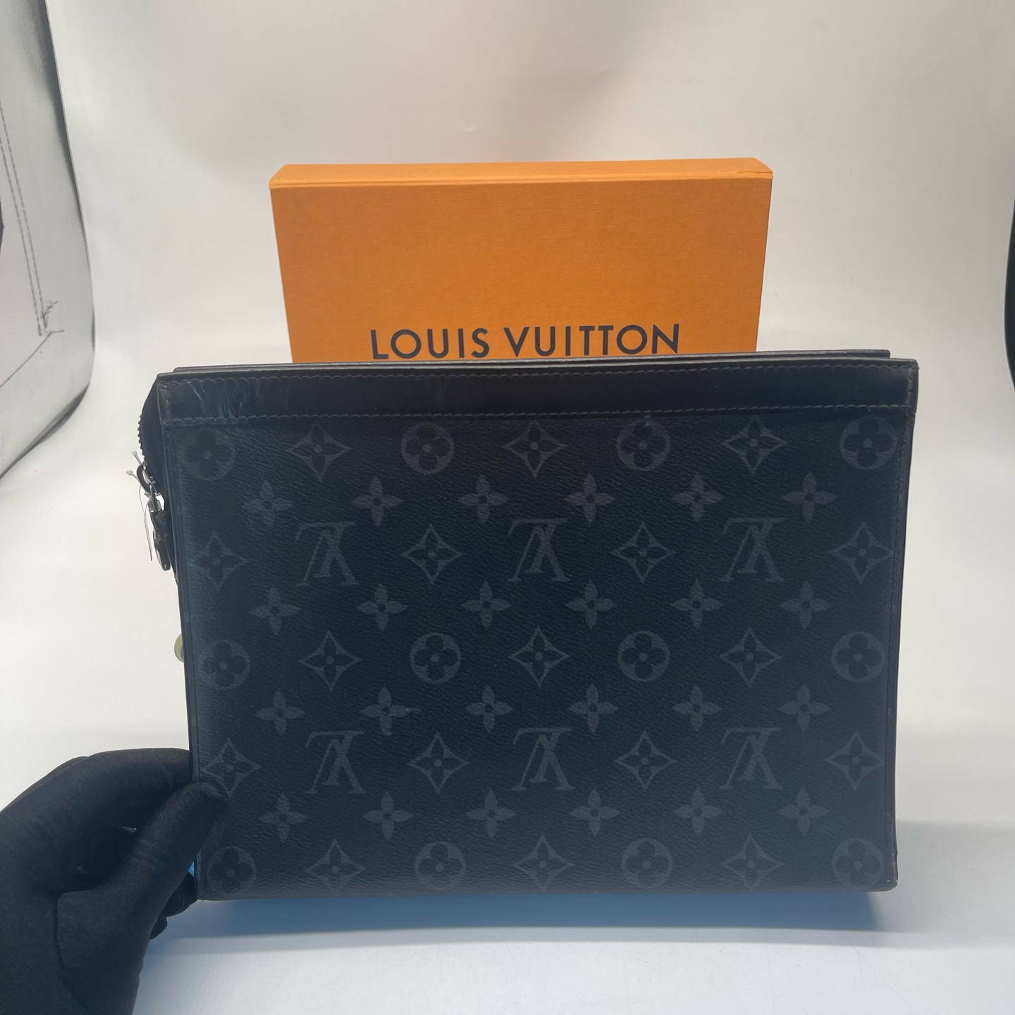 99新 LouisVuitton/路易威登 黑武士老花洗漱包芯片款dx6412