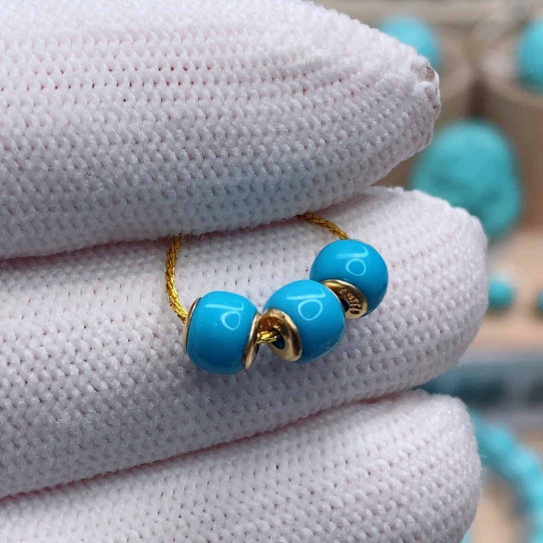 绿松石未镶嵌珠宝奇石5.6mm