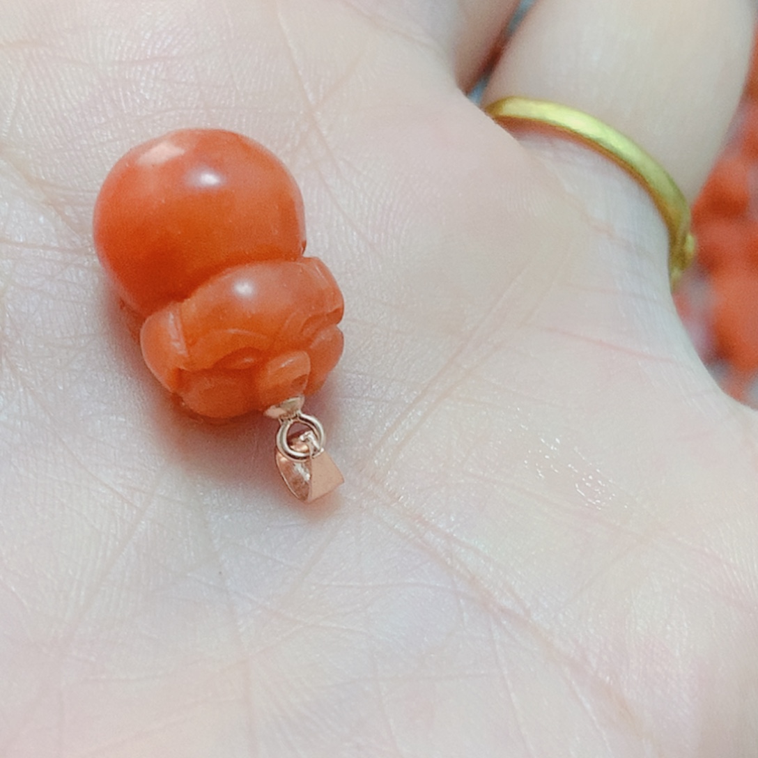 南红玛瑙银S925镶嵌吊坠(不含链)
