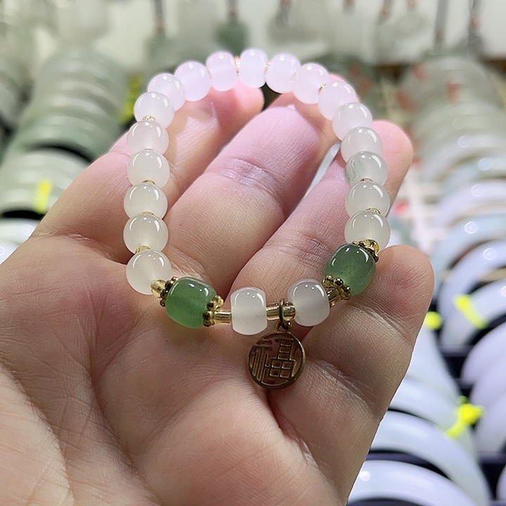 未镶嵌手链石英岩玉