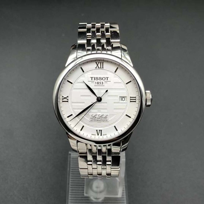 99新 Tissot/天梭 力洛克系列39盘T0064071103300双喜白盘机械表